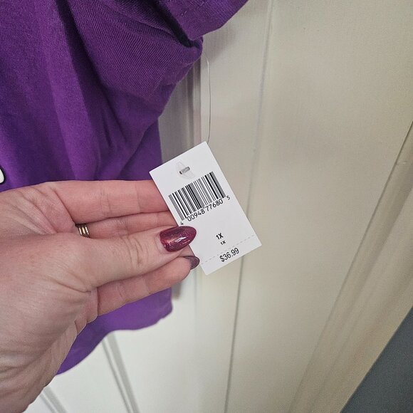 Disney Park Halloween Boo To You Minnie Mouse Daisy Duck Purple - Size 1X - NWT - Picture 3 of 5